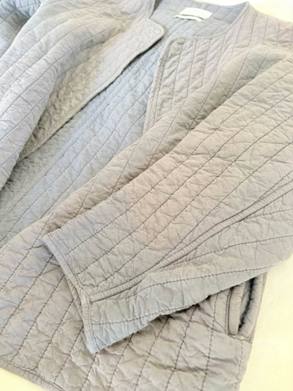 Lauren Manoogian Gray Quilted Tami Jacket